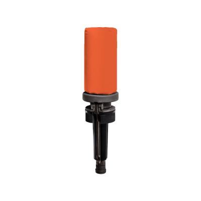 DT SYSTEMS Super Pro Durable Shock-Absorbing Waterfowl Upland Hunting Dog Training Dummy Launcher w/ Floating Scent-Holding Dummy, Blaze Orange