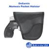 Desantis Nemesis Pocket Holster - Gun Pocket Holsters for Concealed Carry, Fits The S&W J Frame 2"- 2 1/4", M&P 340 2", Taurus 85 2", S&W Bodyguard 38, Kimber K6S 2" - Ambidextrous, Black view 2