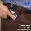 Desantis Nemesis Pocket Holster - Gun Pocket Holsters for Concealed Carry, Fits The S&W J Frame 2"- 2 1/4", M&P 340 2", Taurus 85 2", S&W Bodyguard 38, Kimber K6S 2" - Ambidextrous, Black view 4