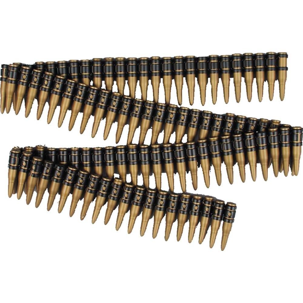 Forum Novelties Deluxe Ammo Belt 60 inch - Bullet Belt Halloween Prop Weapon - Gold & Black