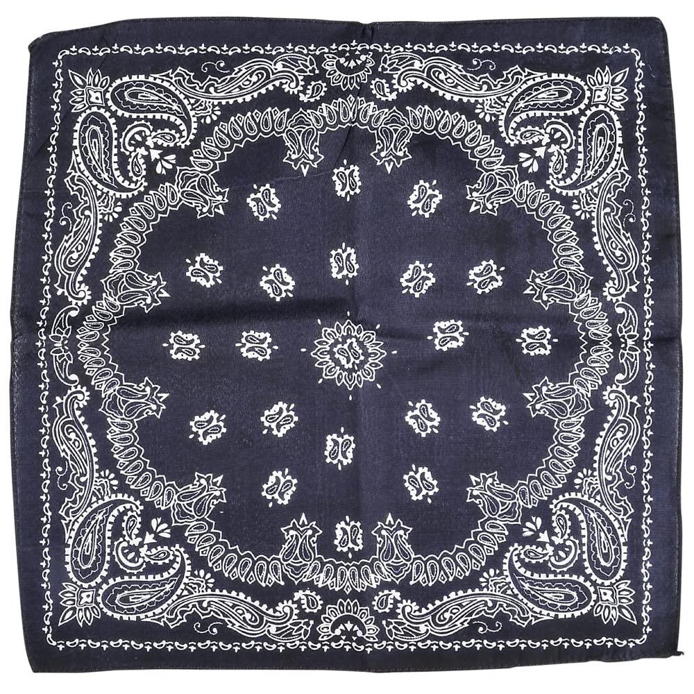 Rhode Island Novelty Blue Western Bandanas, 12 Pieces per order