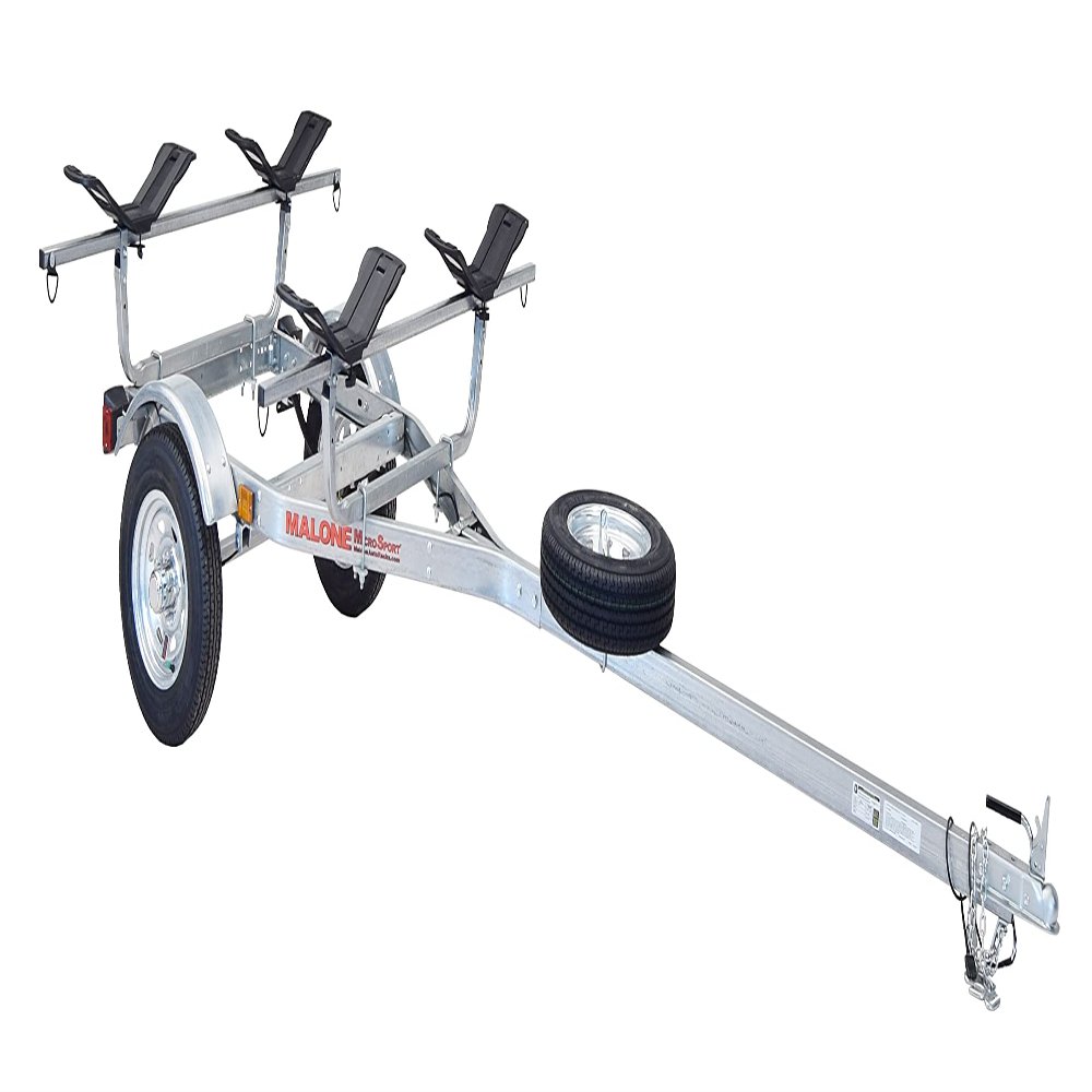 Malone MicroSport 2-Boat MegaWing Kayak Trailer Package