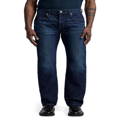 7 For All Mankind mens Austyn Relaxed Fit Mid Rise Straight Leg jeans, Los Angeles Dark Blue, 33 US