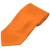 Soild Silk Mens Plain Multi Color Tie, Orange view 1