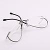 Agstum Titanium Rimless Flexible Frame Hingeless Optical Eyeglasses Clear Lens (Gunmetal, Non-Prescription 55mm) view 4