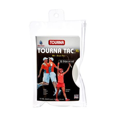 Tourna Tac 10 Pack Tacky Feel Tennis Grip, White