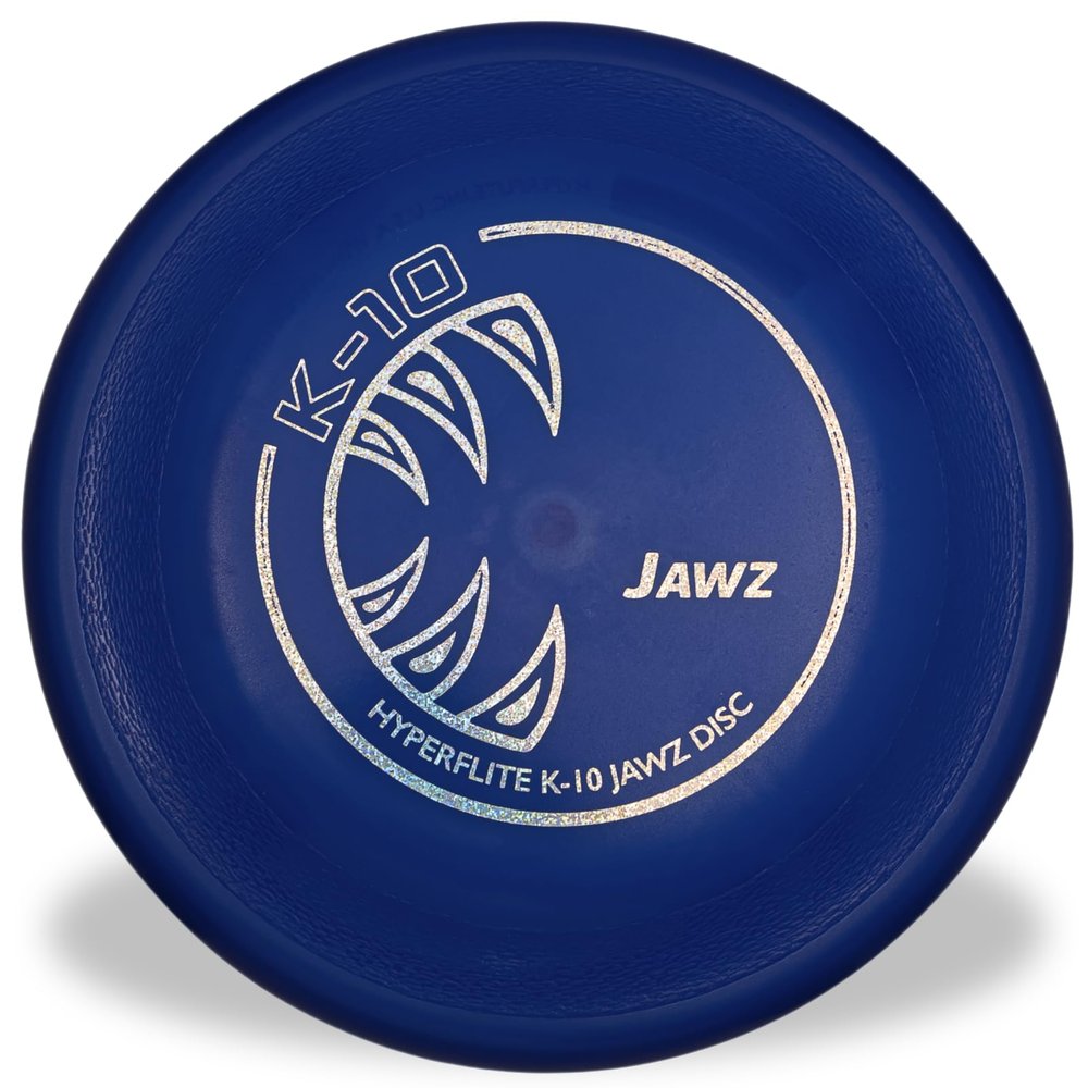 Hyperflite K-10 Jawz Blue Disc  for Dogs Over 16"  8.75 Inch / 155 Grams  Puncture Resistant  Made in The USA