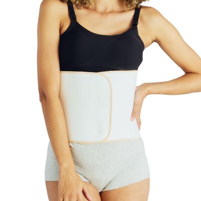Belly Bandit Postpartum Belly Wrap w/ Bamboo Viscose - Soft Tummy Binder for Pregnancy Recovery, Waist & Core Compression - Maternity Recovery Wrap for C-Section or Natural Delivery - Natural, Medium
