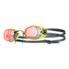 TYR Socket Rockets 2.0 Racing Swim Goggles - Adult Swimming Goggles for Men and Women - Anti-Fog, UVA/UVB Protection, Watertight - Mirrored - Red Fluorescent Yellow view 1