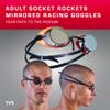 TYR Socket Rockets 2.0 Racing Swim Goggles - Adult Swimming Goggles for Men and Women - Anti-Fog, UVA/UVB Protection, Watertight - Mirrored - Red Fluorescent Yellow view 3