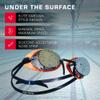 TYR Socket Rockets 2.0 Racing Swim Goggles - Adult Swimming Goggles for Men and Women - Anti-Fog, UVA/UVB Protection, Watertight - Mirrored - Red Fluorescent Yellow view 4