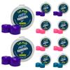 Earvolution Putty Buddies Earplugs for Swimming and Bathing - Doctor-Invented, Made in USA, Moldable Premium Silicone Plugs Help Prevent Swimmer's Ear, 10 Pair Pack - Purple/Teal/Magenta view 1