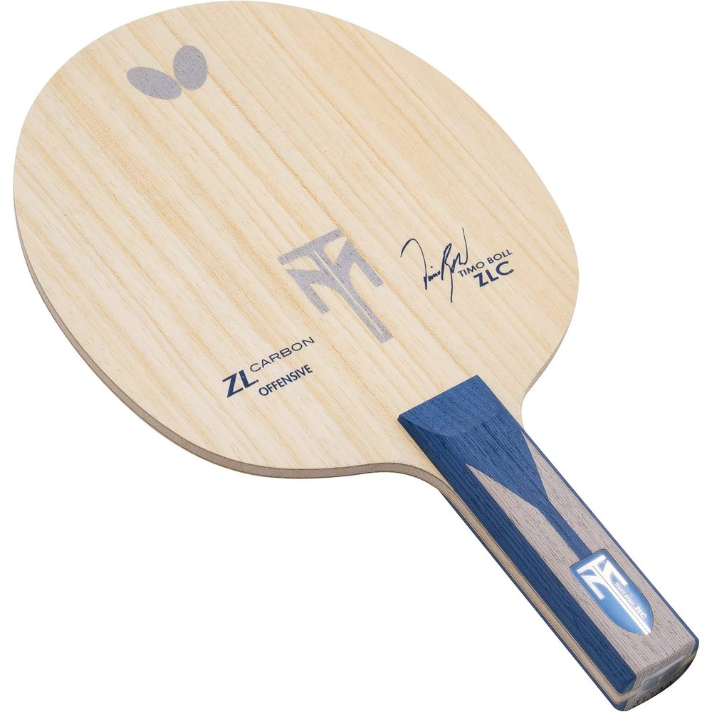 Butterfly Timo Boll ZLC Blade Table Tennis Blade - Professional ZL Carbon Fiber Blade - Available in an, FL, and ST Handle Styles - Made in Japan