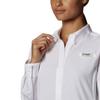 Columbia Women's Tamiami II Long Sleeve Shirt Plus Size,White,2X view 3