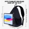 WATERFLY Sling Bag Crossbody Backpack: Over Shoulder Daypack Casual Cross Chest Side Pack view 2