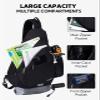 WATERFLY Sling Bag Crossbody Backpack: Over Shoulder Daypack Casual Cross Chest Side Pack view 3