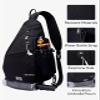 WATERFLY Sling Bag Crossbody Backpack: Over Shoulder Daypack Casual Cross Chest Side Pack view 4