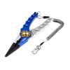 Booms Fishing X1 Aluminum Fishing Pliers Hook Remover Braid Line Cutting and Split Ring with Coiled Lanyard and Sheath view 1