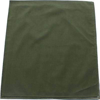 Army Universe Olive Drab Solid Color Jumbo Military Bandana (27" x 27"), Solid Head Scarf Do-rag 100% Cotton Bandanna Cover