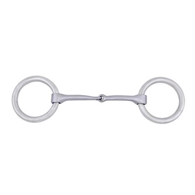 Metalab Performer Stainless Steel Brushed O-Ring Snaffle Bit - Stainless Steel Brushed - 5" Mouth