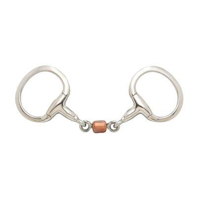 Tough 1 Kelly Silver Star 3 Pc Roller Eggbutt Snaffle 5