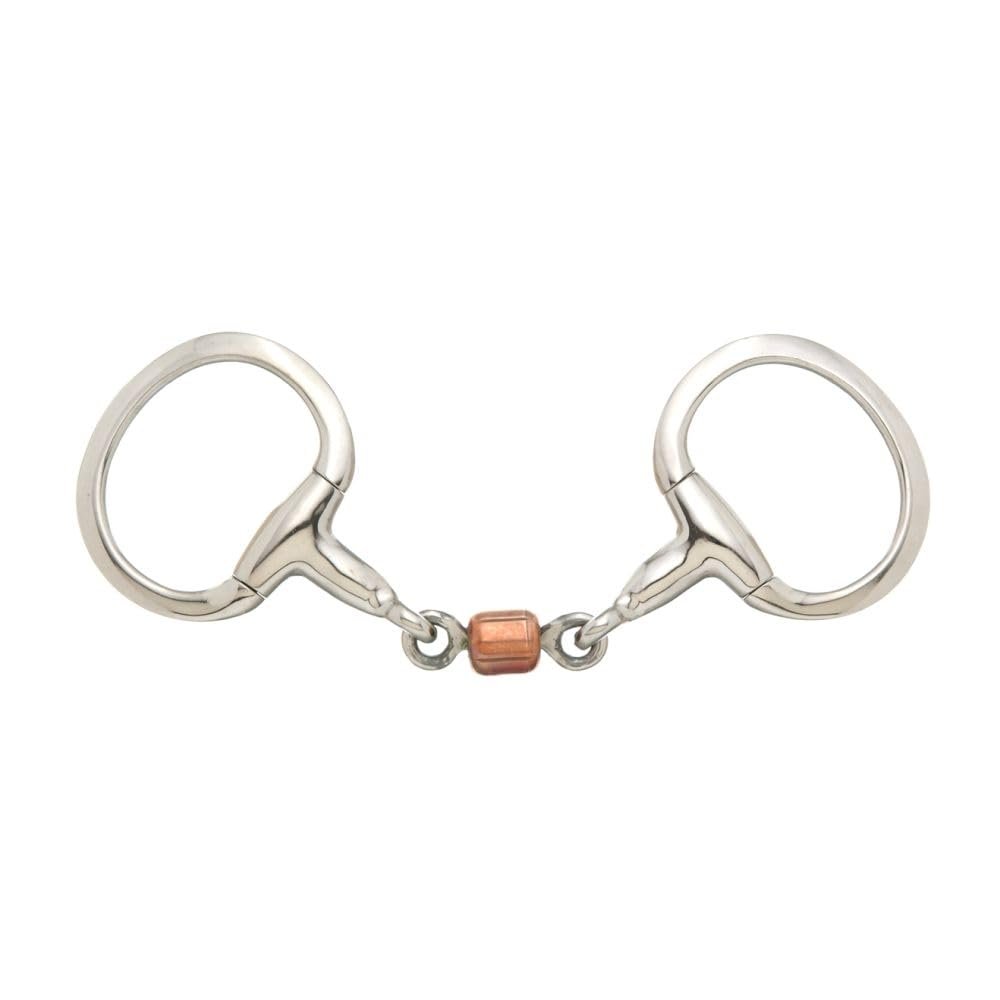 Tough 1 Kelly Silver Star 3 Pc Roller Eggbutt Snaffle 5