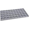 FindingKing 5 Gray 50 Slot Pendant Jewelry Showcase Display Tray Inserts, Each Compartment measures 1 1/8" x 1 1/4" (28 x 31 mm) view 2