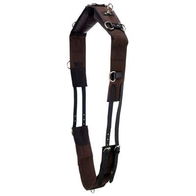 Tough 1 Professional Leather with Cotton Web Training Surcingle