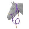 Tough1 Rawhide Noseband Rope Halter with Lead - Purple view 1
