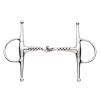 Korsteel Stainless Steel Corkscrew Mouth Full Cheek Snaffle Bit, 4.5" view 1