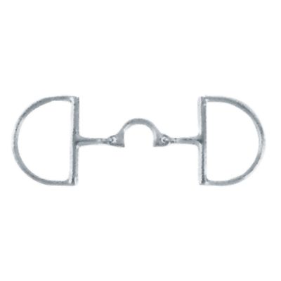 Korsteel Stainless Steel Segunda Dee Ring Snaffle Bit, 5.25"