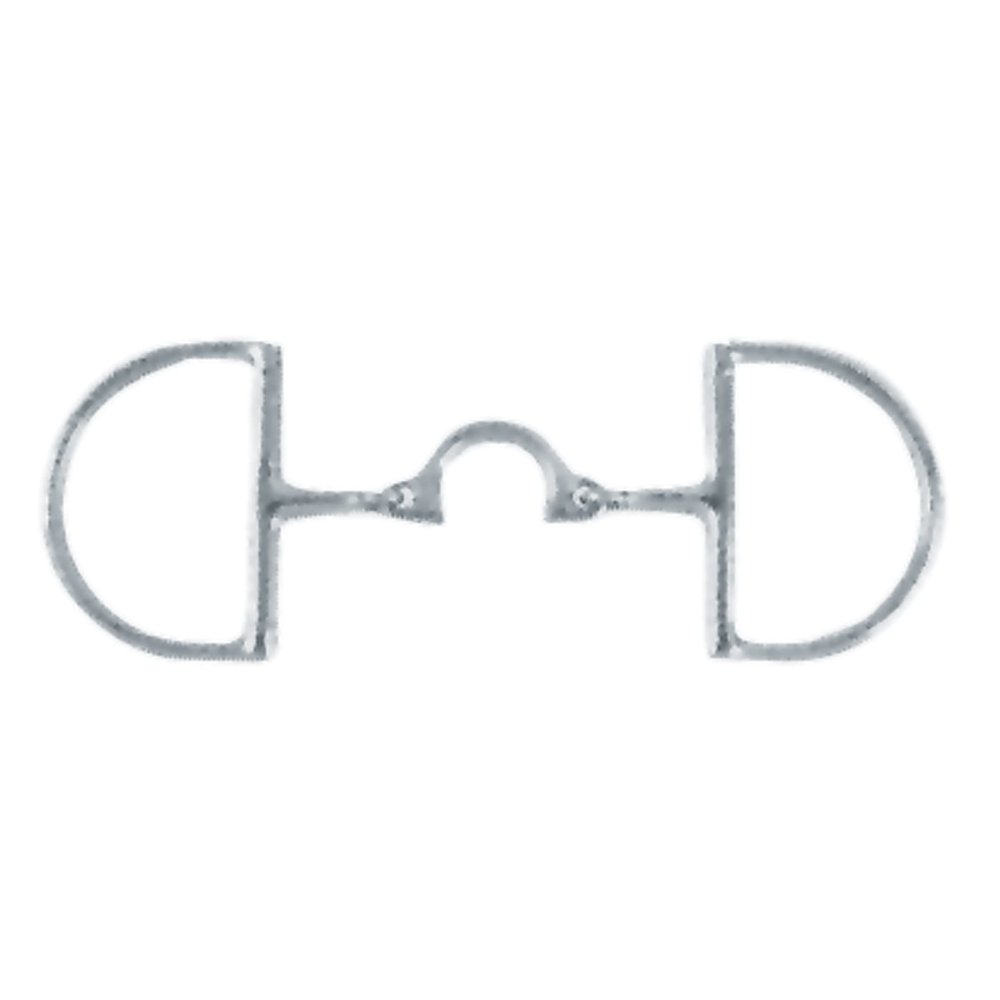 Korsteel Stainless Steel Segunda Dee Ring Snaffle Bit, 5.25"