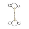 Happy Mouth 2-Ring Double Jointed Roller Gag Bit - Apple Scented Durable Stainless Steel Rings Soft Polymer Middle Horse Riding Continental Dutch Gag Bit, 5 view 2