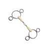 Happy Mouth 2-Ring Double Jointed Roller Gag Bit - Apple Scented Durable Stainless Steel Rings Soft Polymer Middle Horse Riding Continental Dutch Gag Bit, 5 view 3