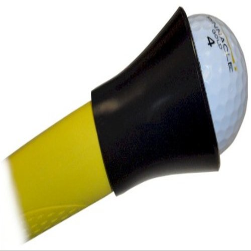 JP Lann Golf Ball Pickup Tool | Ball Retriever | Back Saver | Golf Ball Picker Upper | Fits Putter Grip - Black