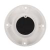 T-H Marine Flush Mount Scupper Valve Assembly | Durable Marine Scupper Valve with Curl Proof Flapper for 1" to 1.25" Drain Tubes | Versatile Installation, White Frame/Black Flapper view 3