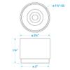 Seachoice Chrome-Plated Boat Trailer Bearing Protectors Cover, 1.98 in. Diameter view 4