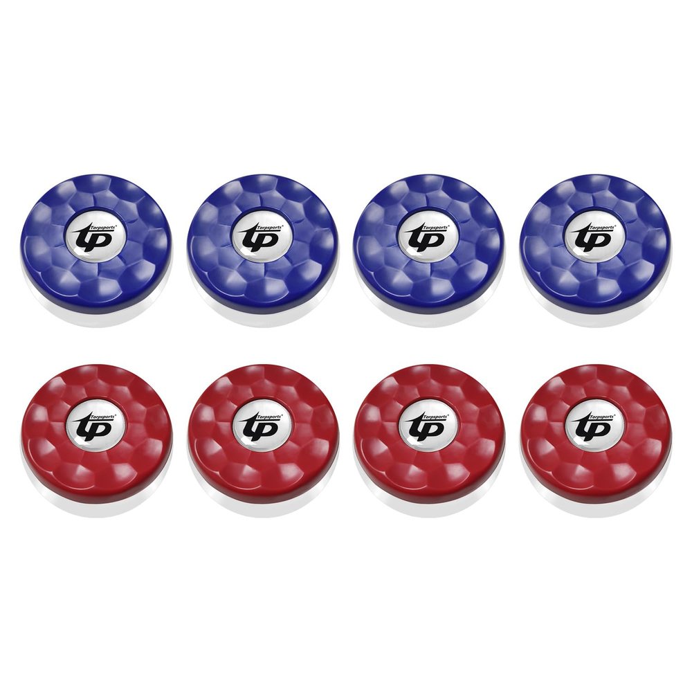 TORPSPORTS(Dia.58mm 2-1/4'' Shuffleboard Pucks, Set of 8 Blue/Red