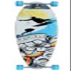Atom Pintail Longboard view 3