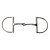 Korsteel Stainless Steel Corkscrew Dee Ring Snaffle Bit, 5" view 1