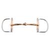 Korsteel Stainless Steel Copper Mouth Dee Ring Snaffle Bit, 5" view 1