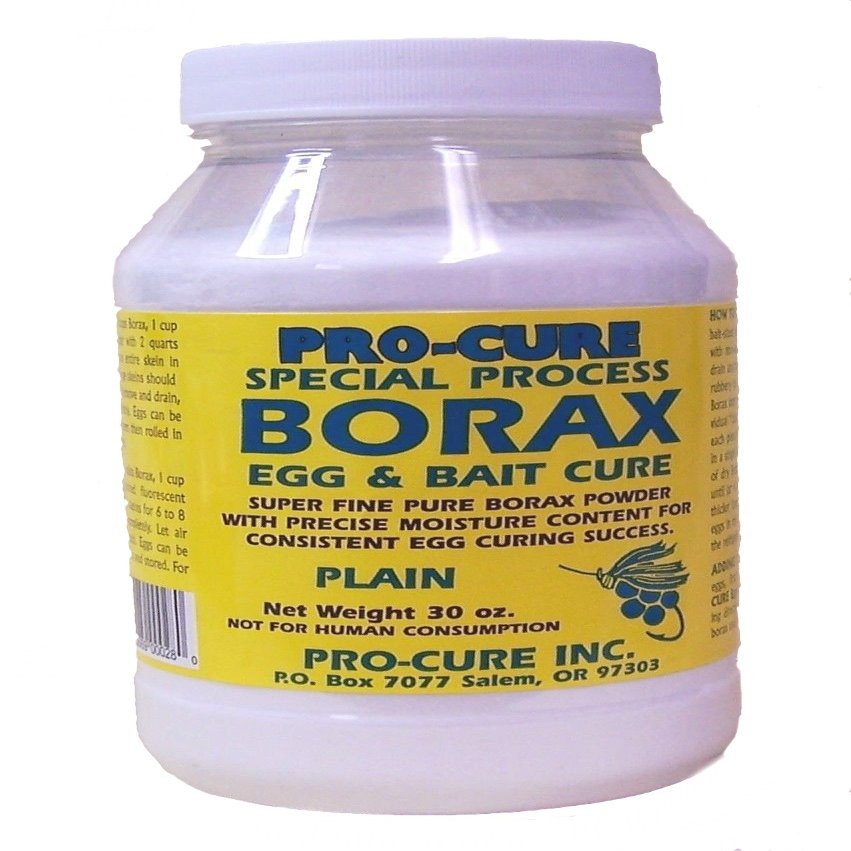 Pro-Cure Borax Egg and Bait Cure Powder, 30 Ounce, Plain White