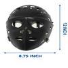 MyLec Pro Goalie Mask, Youth Hockey, High-Impact, Ventilation Holes & Adjustable Elastic Straps, Secure Fit, Halloween Mask (Black,Medium) view 3