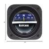 Ritchie Compass V-537B Explorer Compass - Bulkhead Mount - Blue Dial view 3