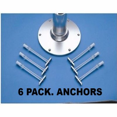 6 PACK Garelick 21026:01 Anchor Base Toggle SS Bolt 1/4"-20 Pedestal Seat Table