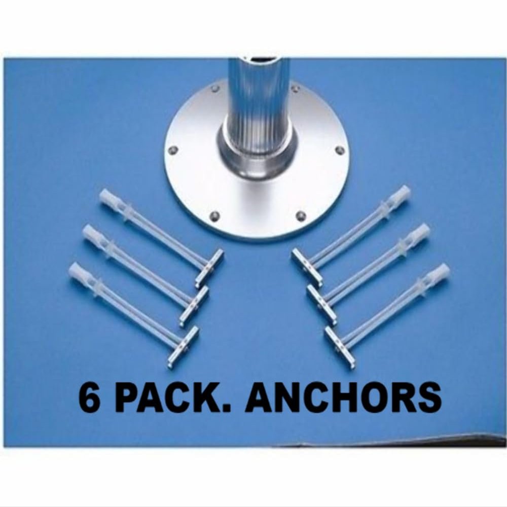 6 PACK Garelick 21026:01 Anchor Base Toggle SS Bolt 1/4"-20 Pedestal Seat Table