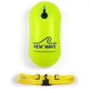 New Wave Swim Bubble for Open Water Swimmers and Triathletes - Be Bright, Be Seen & Be Safer with New Wave While Swimming Outdoors with This Safety Swim Buoy Tow Float (Fluo Green) view 1