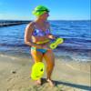 New Wave Swim Bubble for Open Water Swimmers and Triathletes - Be Bright, Be Seen & Be Safer with New Wave While Swimming Outdoors with This Safety Swim Buoy Tow Float (Fluo Green) view 4