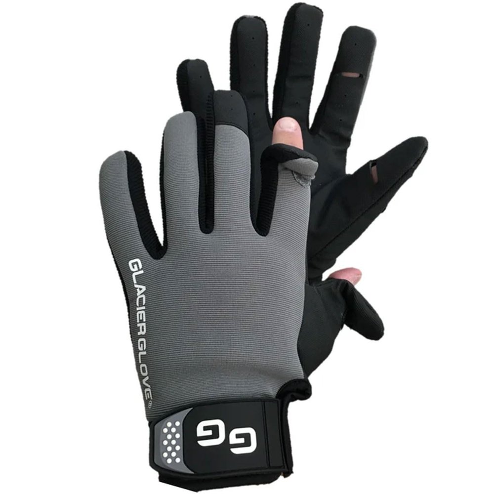 Glacier Glove Unisex Elite Angler Durable Water-Resistant Quick-Dry Multi-Functional Outdoor Slit-Finger Form-Fitted Gloves, X-Large