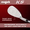 Majek Golf Senior Ladies Lob Wedge (LW) 60 Right Handed Ladies Flex Steel Shaft with Premium Arthritic Ladies Golf Grip view 3